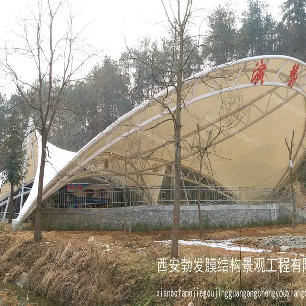 户外膜结构停车棚设计安装非机动车停车棚安装销售