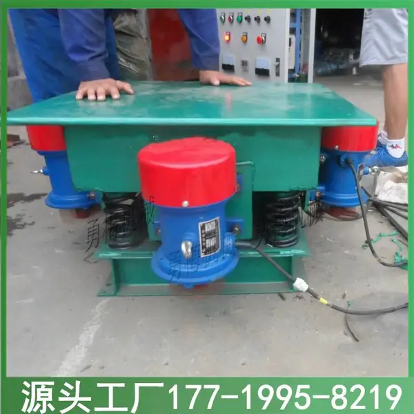 广西南宁真空泵震动平台 大型水泥花盆模具振捣震实台