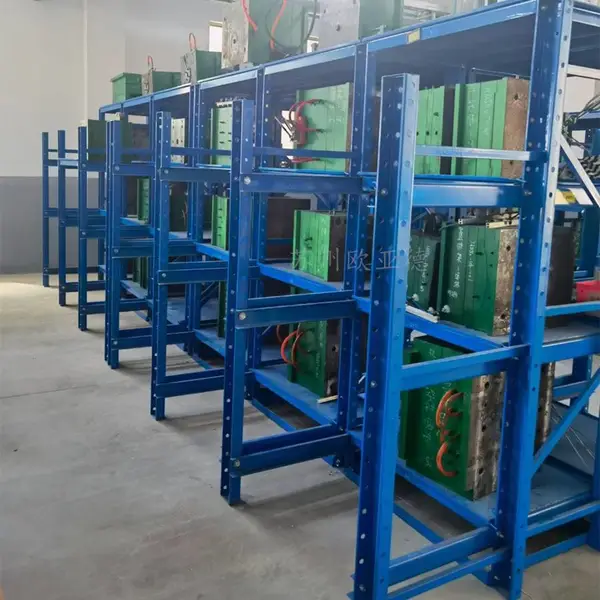 三立柱模具摆放架 滚筒式模具货架 全开式重型模具架