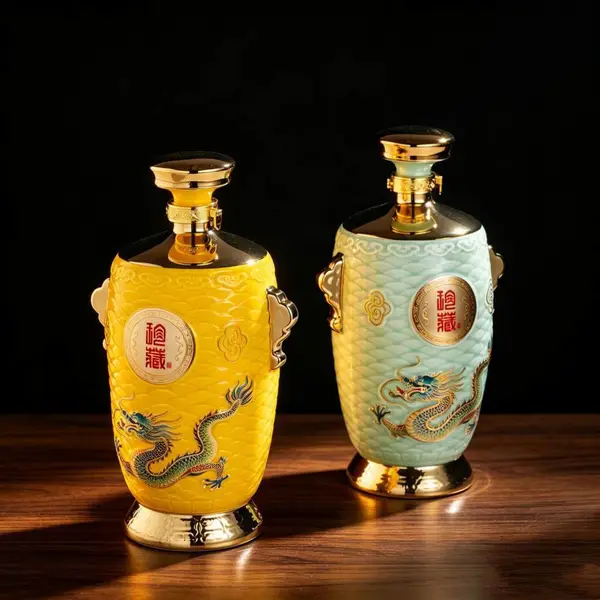 年份酒1斤3斤5斤装陶瓷酒瓶 礼盒双装密封酒坛 定做岁月封坛酒具