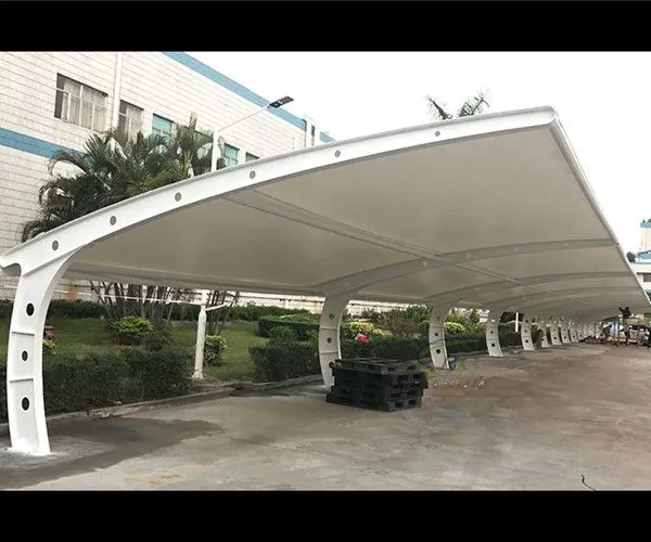 直销膜布加工批发膜结构停车棚园林景观棚膜结构体育看台