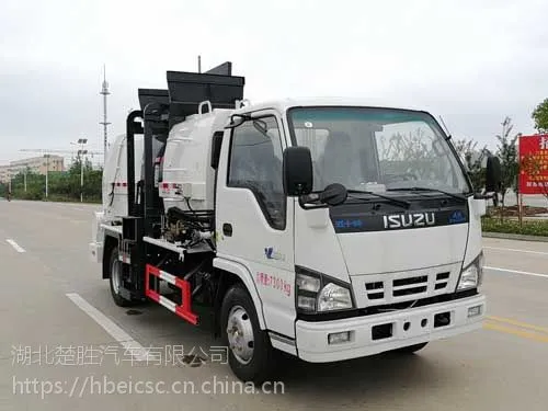庆铃挂桶式垃圾车,餐厨垃圾车,泔水收集车