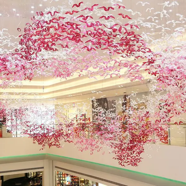 樊灯新中式房子火锅酒店售楼部沙盘大型铁艺非标灯具工程异形定制