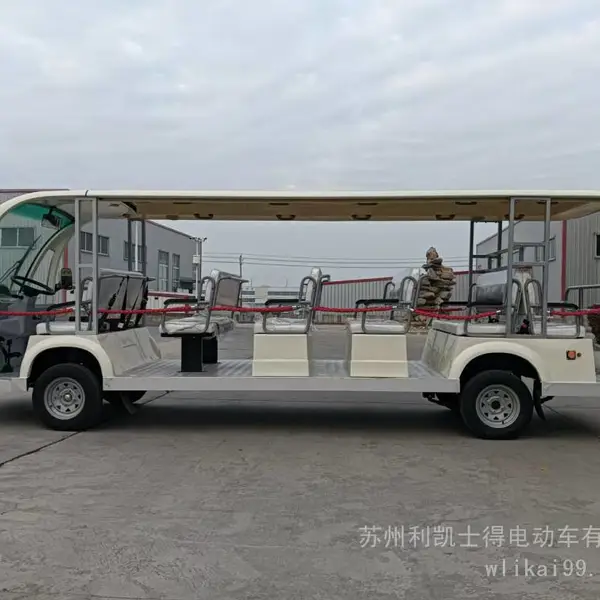 17座白色定制贵宾接待观光车 | 高端商务园区 / 景区舒适私密专属接待