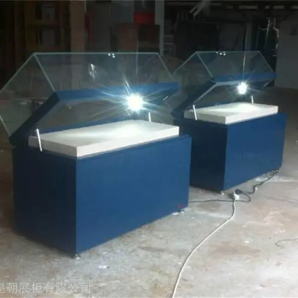 美术馆书画恒温恒湿展柜/防紫外线玻璃展柜/低反射玻璃展柜制作