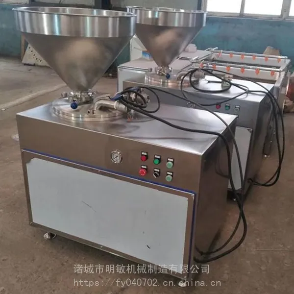 40型双管液压灌肠机 火腿肠灌装机 蒜蓉肠灌肠机器 明敏