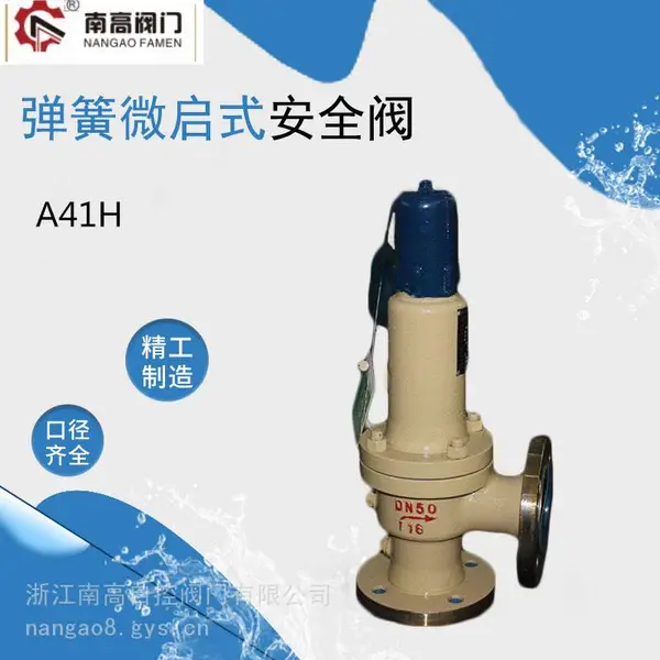 南高阀门 供应A41H-25C法兰铸钢安全阀 微启式蒸汽安全阀 弹簧式