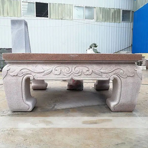 石雕石桌石凳现代中式茶几棋盘石头桌椅户外休闲景观装饰摆件