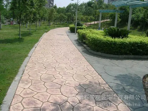 南京压花地坪厂家直供 江苏撰石景观