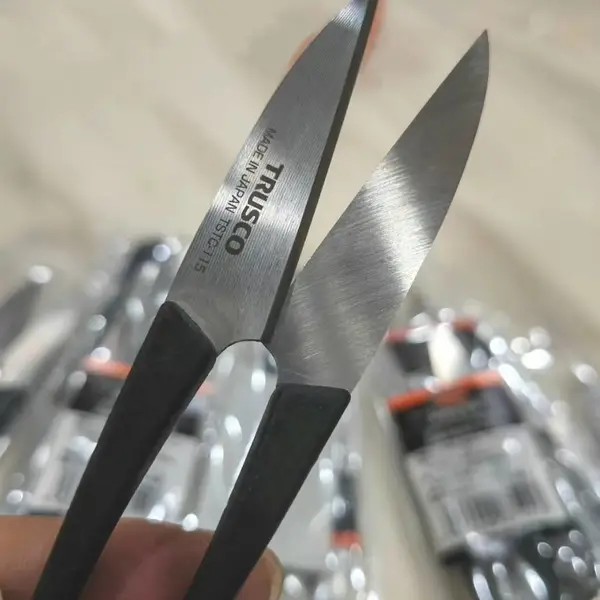 日本TRUSCO螺纹切割剪刀TSTC115剪刀尖头U型线剪中 山裁缝剪刀