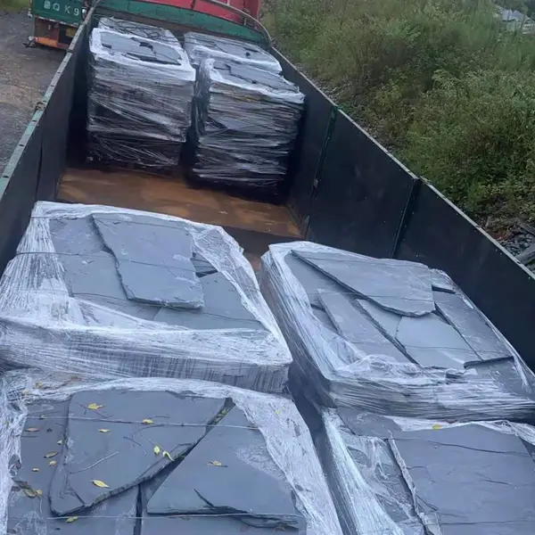 垒墙石浆砌石板材 铺地乱形石 碎拼石园林铺地石材批发
