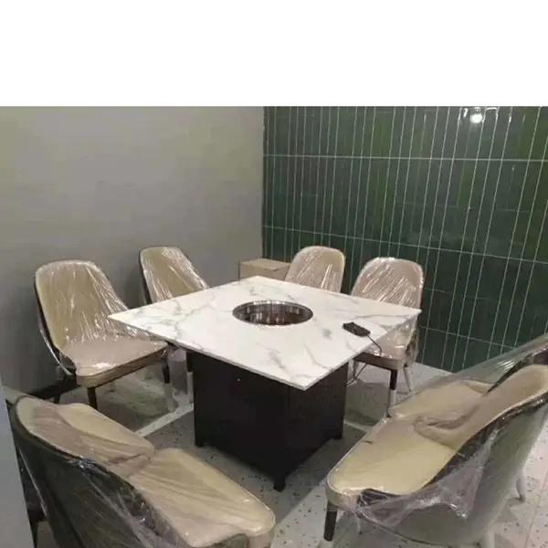 山东餐饮家具厂家供应火锅桌/烤肉桌/火锅店/自助餐厅/款式尺寸可定制