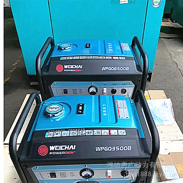潍柴WPGQ10800B汽油发电机 8.5KW开架式发电机组 220V手启动
