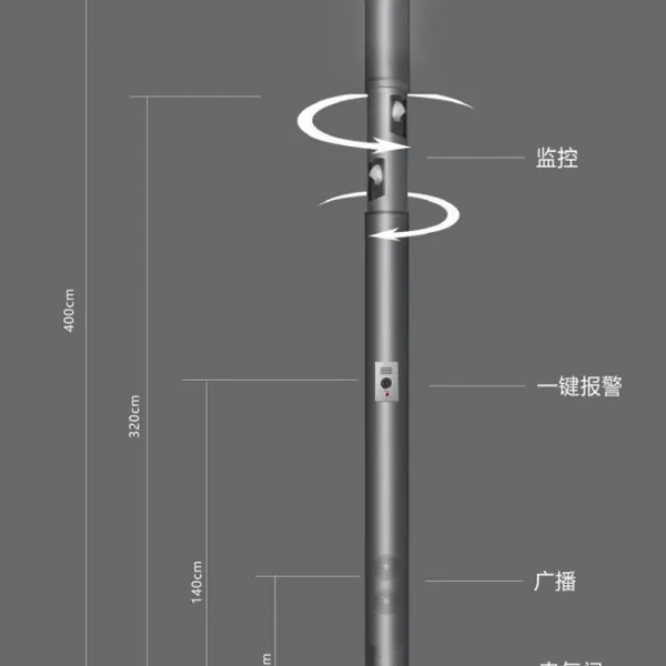 智慧路灯、智慧灯杆、智慧照明、无人机加载视频智慧杆