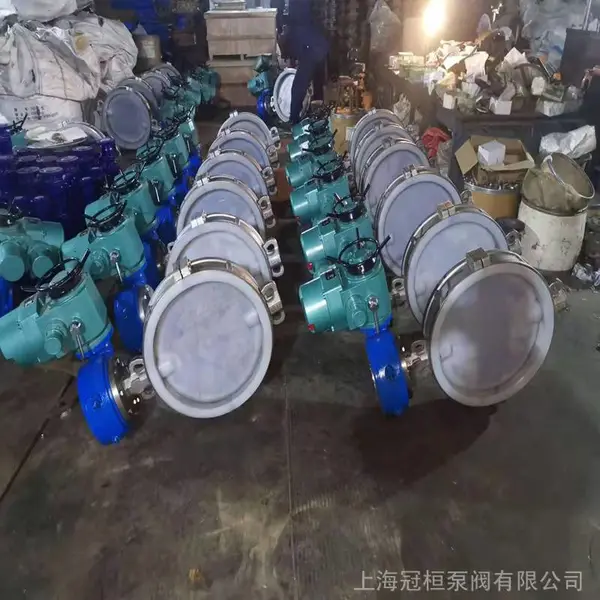 D71F4-16P/16C-DN80铸钢衬氟对夹蝶阀 不锈钢衬四氟对夹手动蝶阀