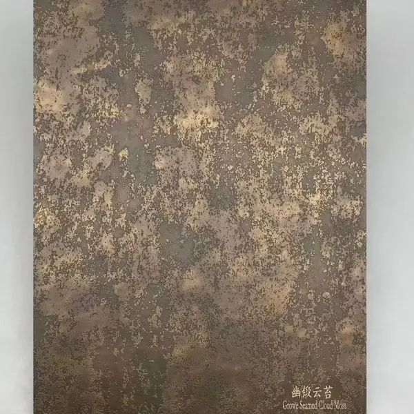 304不锈钢镀铜发黑做旧 黄铜做旧效果液态不锈钢安装效果图不锈钢镀铜