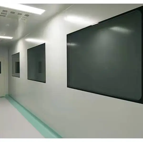 双层中空观察窗无尘净化车间洁净室实验室成品钢化玻璃固定窗定制