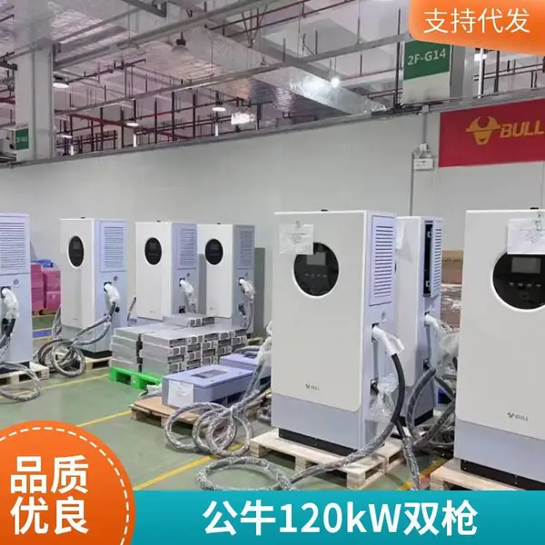 公牛快充新升级，120KW双枪直流，公园防水防尘充