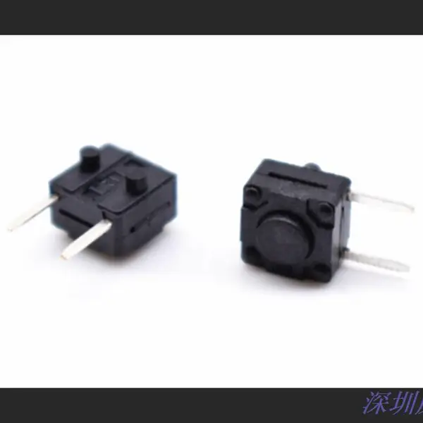 防水轻触开关6X6X4.3H边平二脚 按键开关防水 测二脚