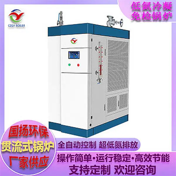 贯流式锅炉 热效率高 燃气蒸汽发生器 饲料厂喷浆造粒立式蒸汽锅炉