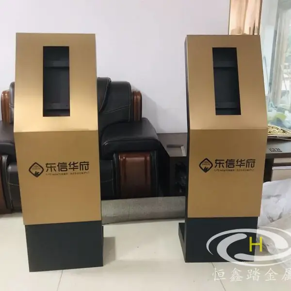 供应地产单元楼门禁立柱 304不锈钢门口机工作台
