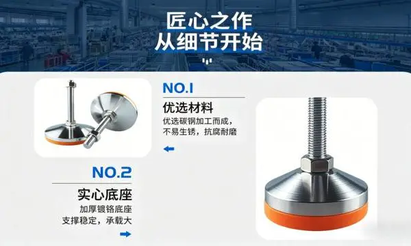 深圳防震重型碳钢脚杯哪家好 深圳市喜联发五金机械制品供应