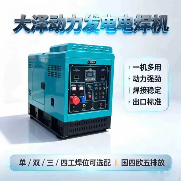 管道焊接400A电焊发电机动力驱动电焊机
