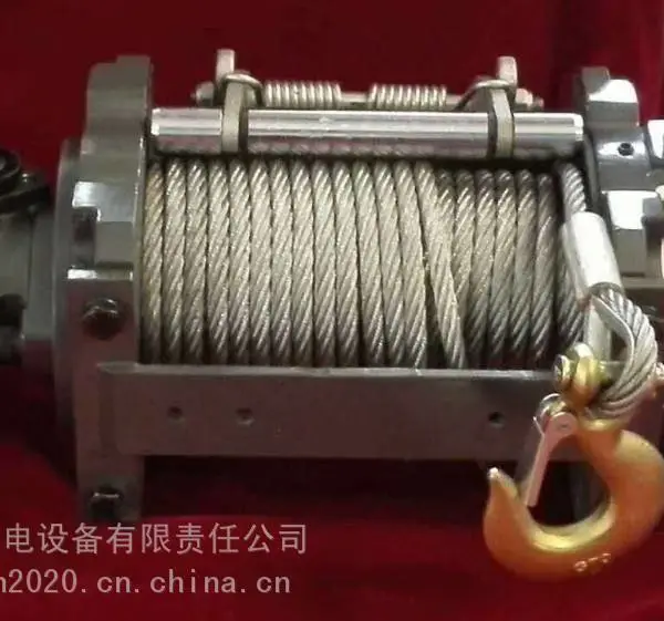 24v葫芦卷杨机越野车自救汽车液压绞盘5吨 车用电动12v车载小吊机