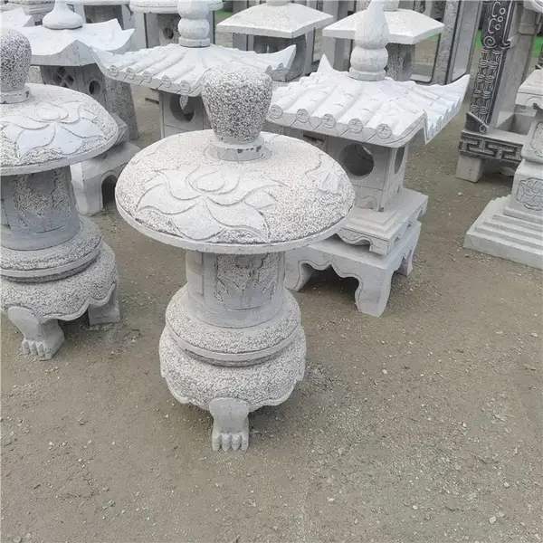 户外石头草坪灯 花岗岩电石灯 别墅酒店落地灯