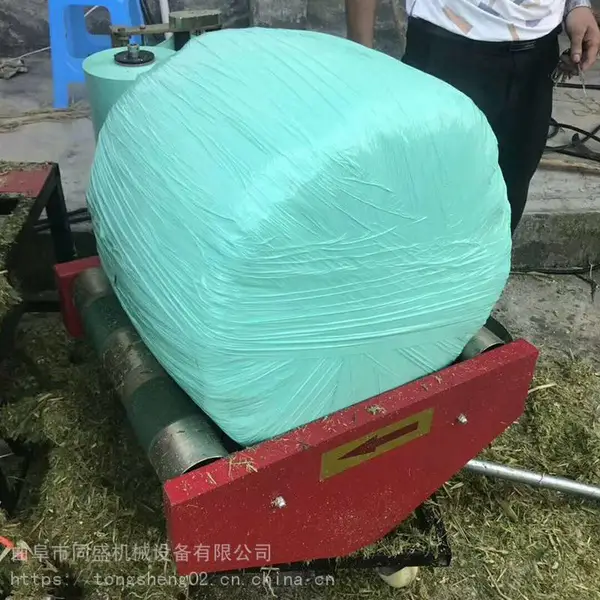 产销草料青贮打包机 玉米秸秆打捆包膜机 全自动断膜牧草打包机