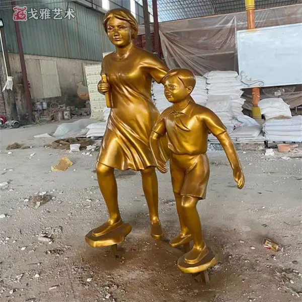 山东流水天壶雕塑 绿饰界城市雕塑玻璃钢动物人物卡通
