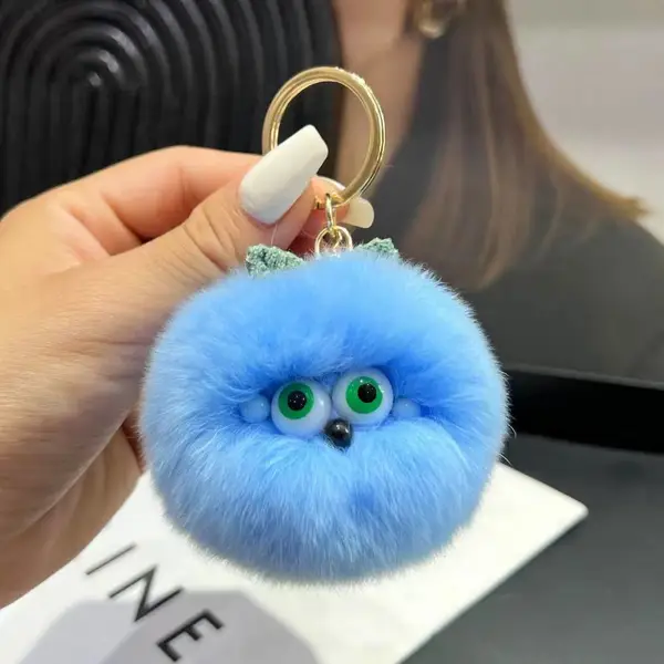 番茄小柿子挂件毛绒挂饰批发可爱汽车钥匙扣毛毛精灵