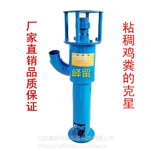 富铭排污泵 批发小型抽渣泵 养殖场化粪池专用排污水泵 热镀锌管立式抽渣泵