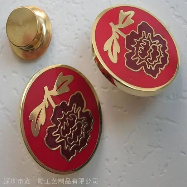 上海专业金属徽章制作厂家上海高档锌合金徽章定制工厂