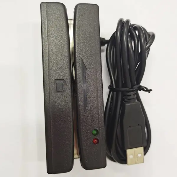 双磁头 可编程磁卡阅读器 驾驶员磁条卡读卡机 F2F解码采集器 MSR100D