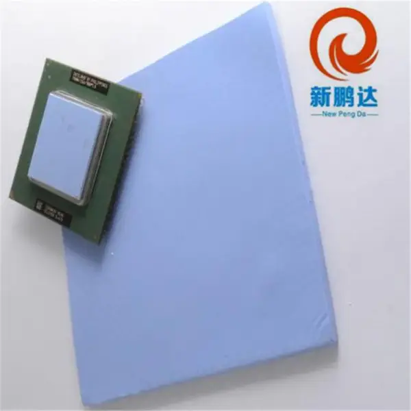 10X10MMx1.0MM100片 蓝色散热硅胶片 导热硅脂垫 100X100X1.0MM