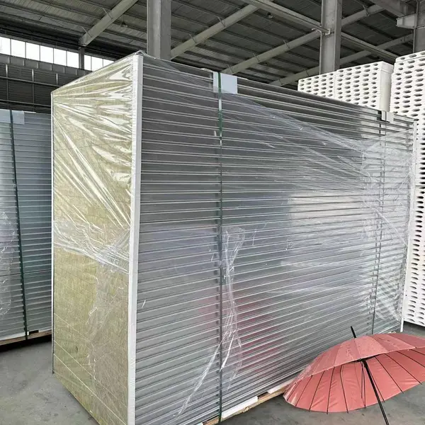 彩钢岩棉净化板 保温隔热岩棉彩钢夹芯板隔墙