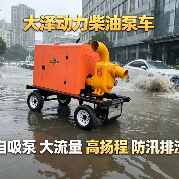 市政排水工地抽水一站式300立方柴油泵车使用步骤