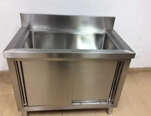成都厨房设备公司柜式单星水池