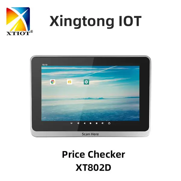 XT802D壁挂式8寸查价机 价格查询机 百货查价机 POE扫码查价机批发