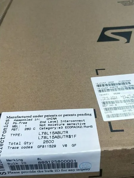 L78L15ABUTR ST意法 SOT-89 电源IC