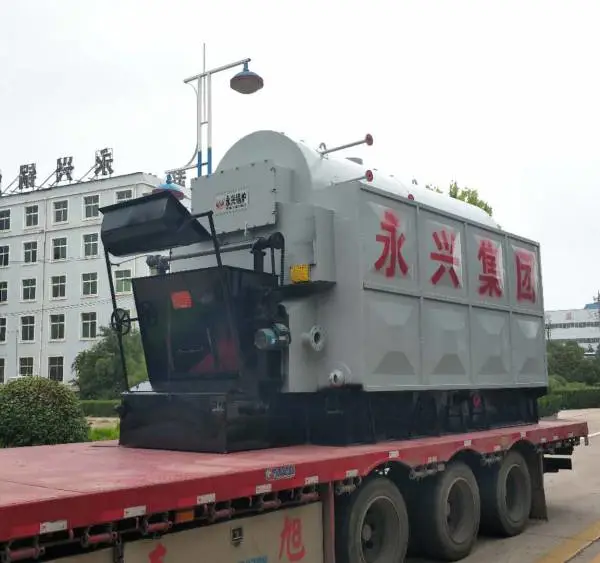 河南永兴锅炉集团供应6吨卧式生物质热水锅炉 生物质供暖热水锅炉