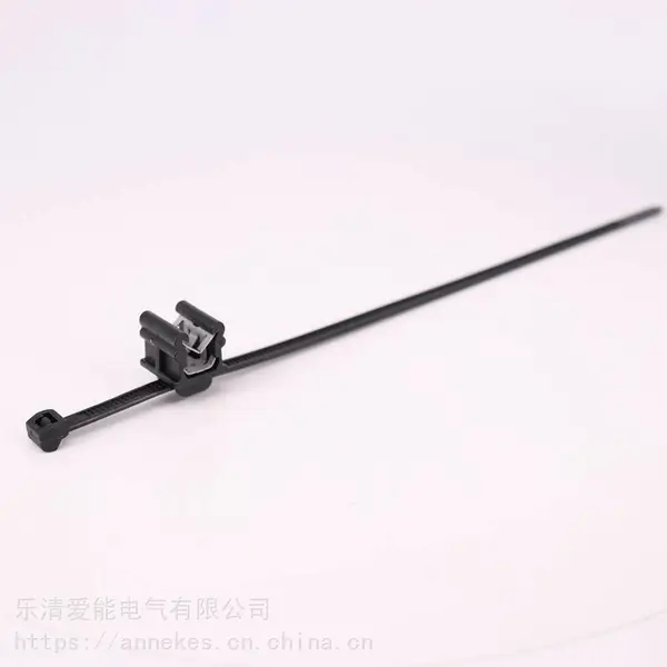 黑色扎带塑料卡扣板材扎线带板金扎带新能源汽修束线带