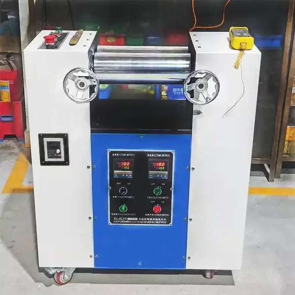 PVC塑料实验室小型开炼机XL-KLYP双辊电热式混炼调色压片机H