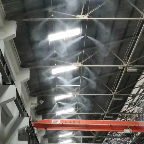 水雾加湿装置安装 喷雾降温降尘设备 智能高压微雾加湿系统 车间降温 远程控制