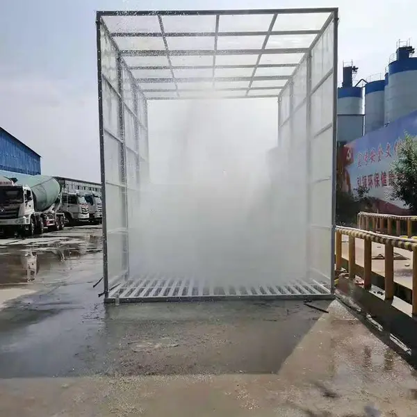 奥莱全自动工地洗车机 自动化渣土车洗轮机 大型运煤车辆冲洗设备