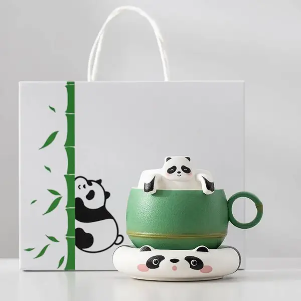 旅游纪念品，大熊猫礼品，茶具，茶杯，熊猫周边伴手礼品