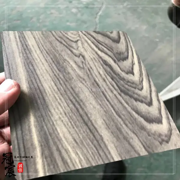 201材质6米不锈钢木纹管 装饰管 热转印木纹 仿木纹表面加工
