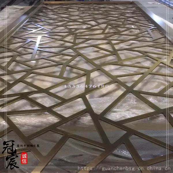 成都专业设计不锈钢屏风厂家 定做酒店客厅简易款家居屏风 隔断