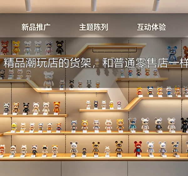 精品潮玩店的货架,和普通零售店货架一样吗